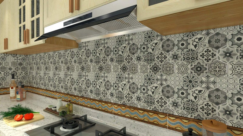 LONGKING Peel and Stick Backsplash Tiles for Kitchen, Talavera Mexican Tiles (10 Sheets) - Image 3
